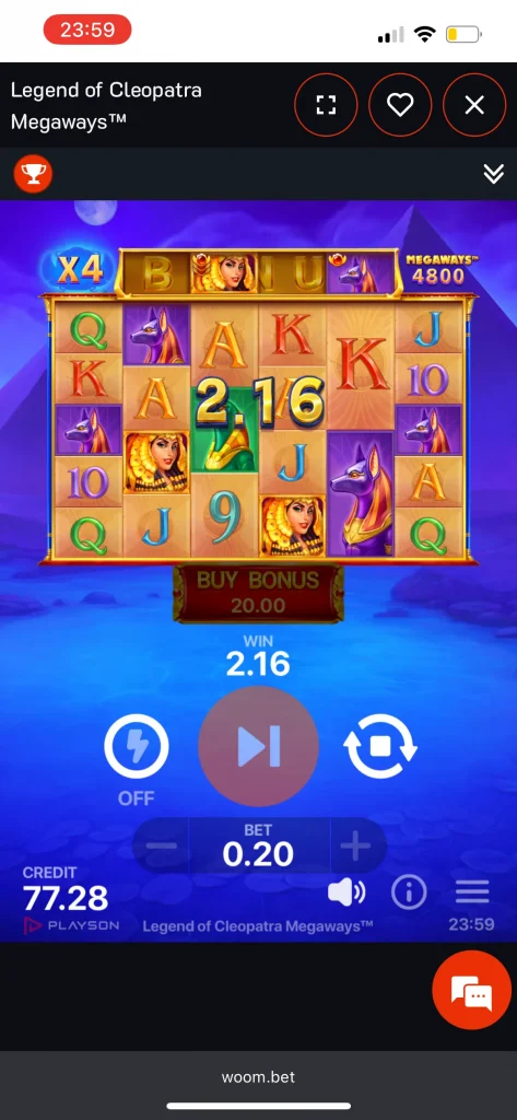 Woom Bet Casino Game