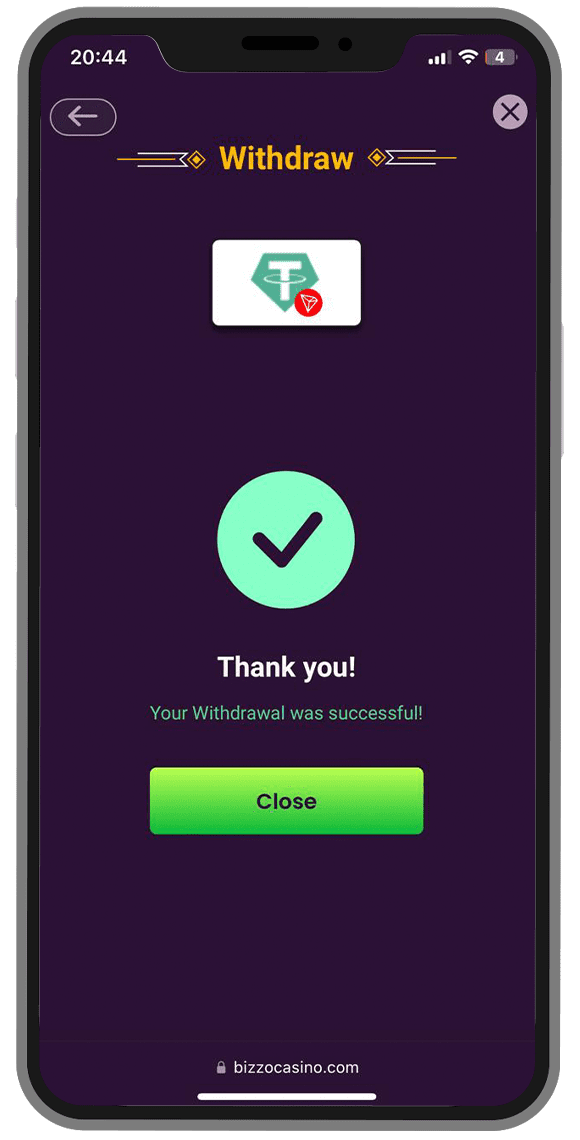 bizzocasino withdrawal