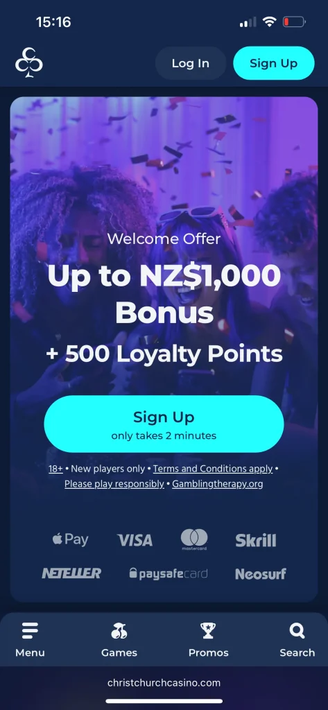 Christchurch Casino Bonus