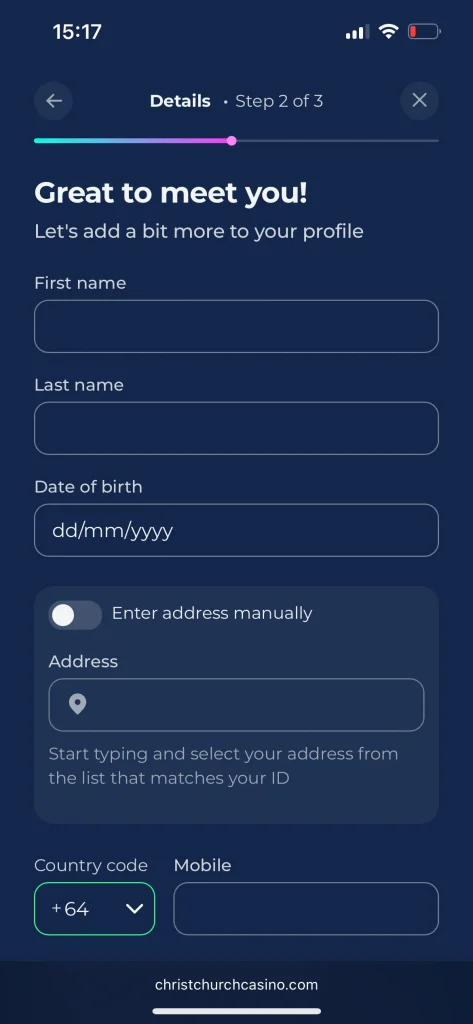 Christchurch Casino Registration