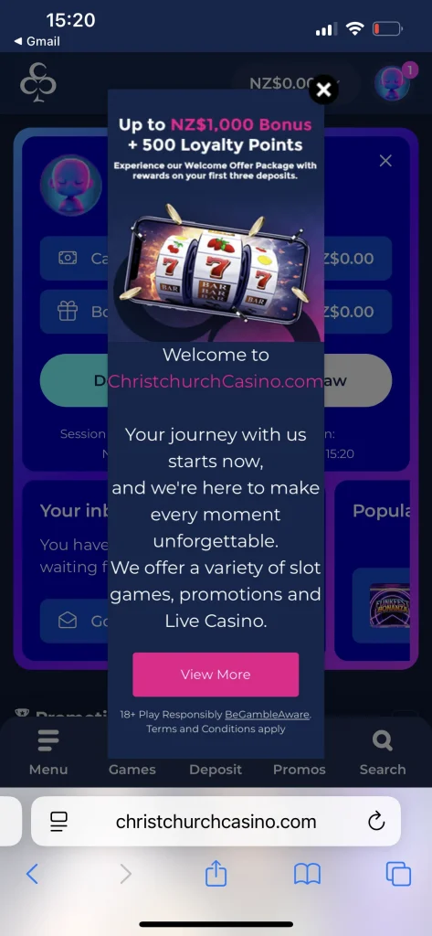 Christchurch Casino Bonus