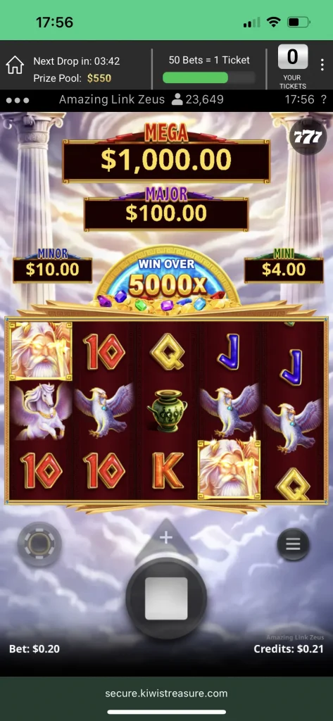 Kiwi's Treasure Casino Game