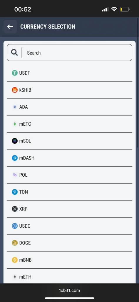 1xbit casino deposit