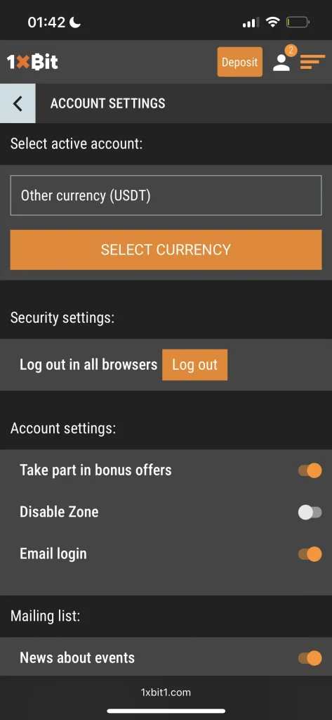 1xbit casino deposit