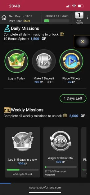 ruby fortune casino game