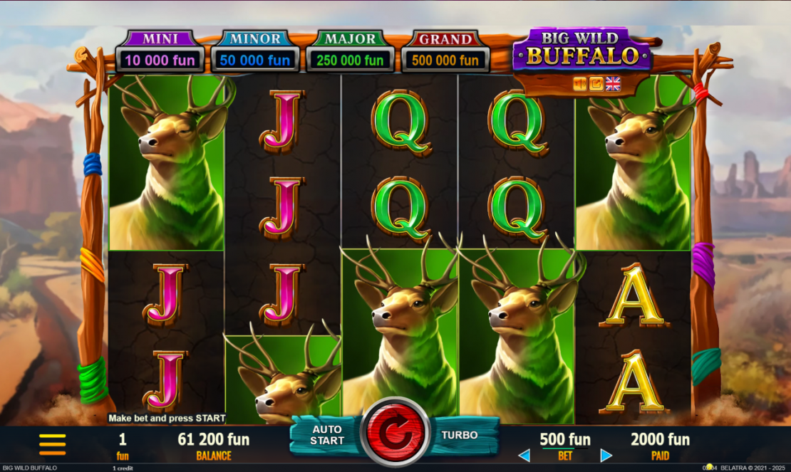 Big Wild Buffalo pokie gameplay