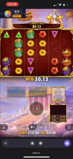 Reels.io casino game