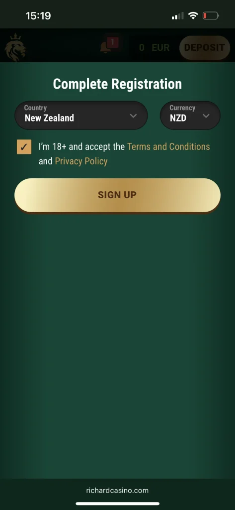Richard Casino login