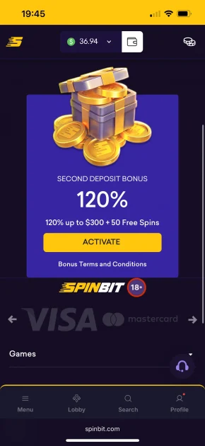 SpinBit Casino Bonus