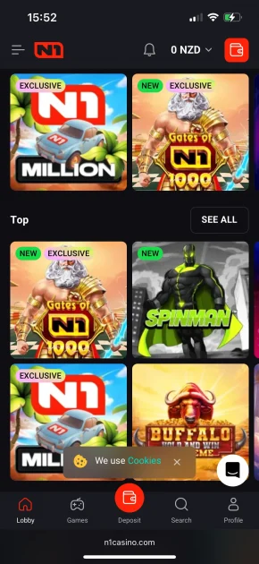 N1 Casino games