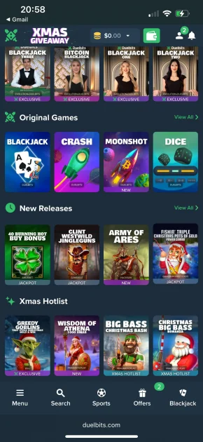 Duelbits Casino Live Game