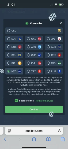 Duelbits Casino deposit