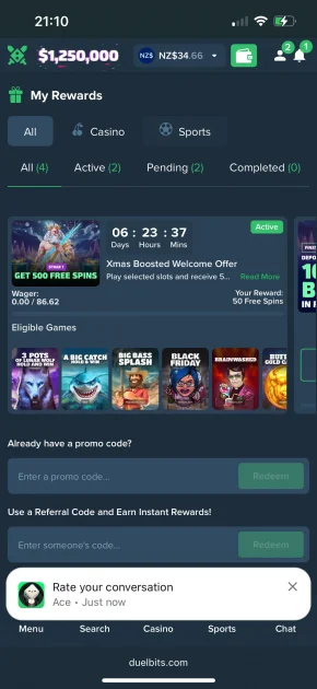 Duelbits Casino Game