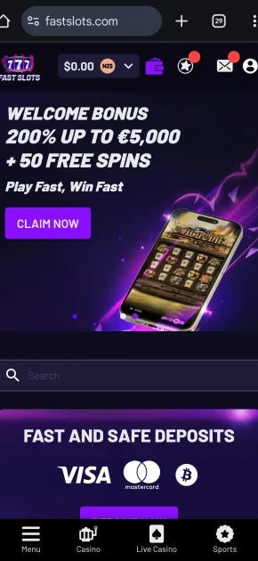 FastSlots Casino Bonus
