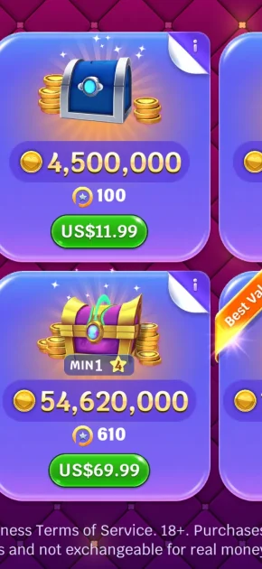 Heart of Vegas Casino store