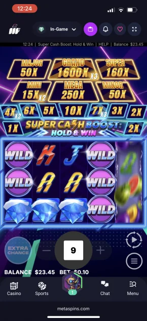 MetaSpins Casino Game