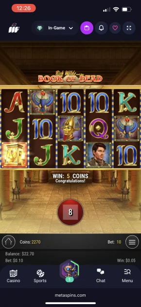 MetaSpins Casino Game