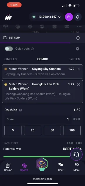 MetaSpins Casino bonus