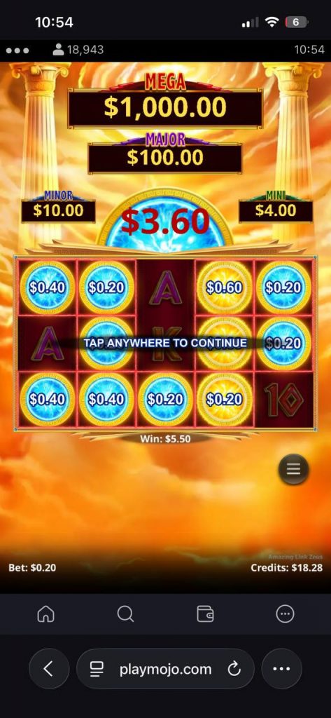 3.60 win at bonus game amazing link zeus