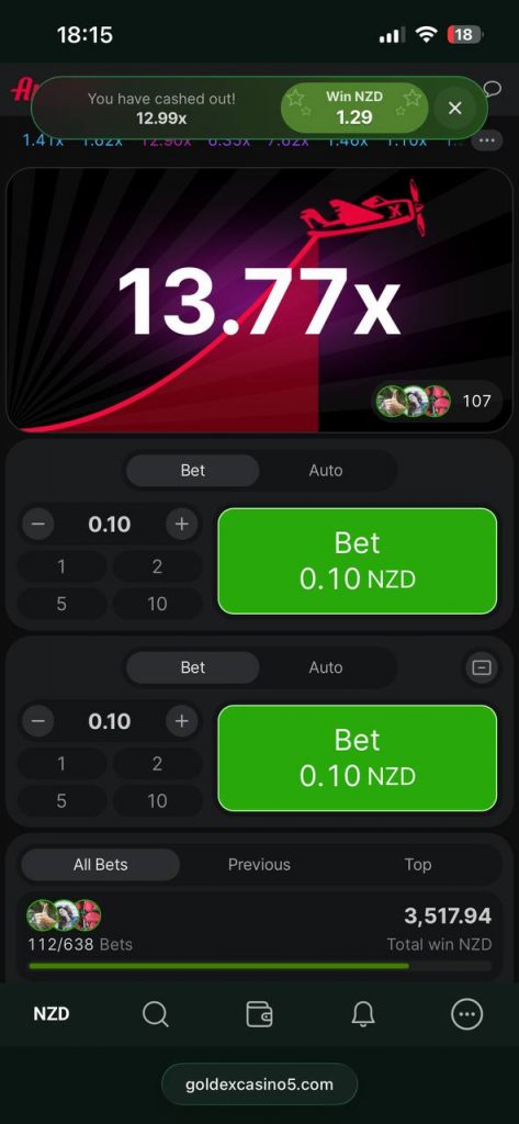 13.77x bet win aviator
