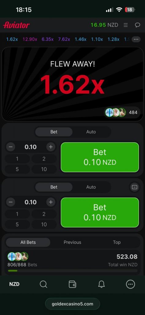 aviator loss at goldex casino