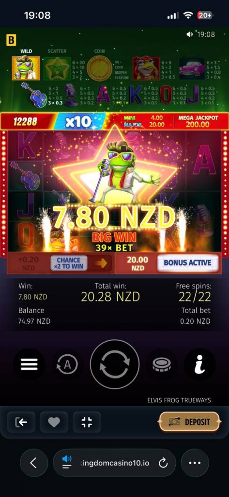 big win elvis frog