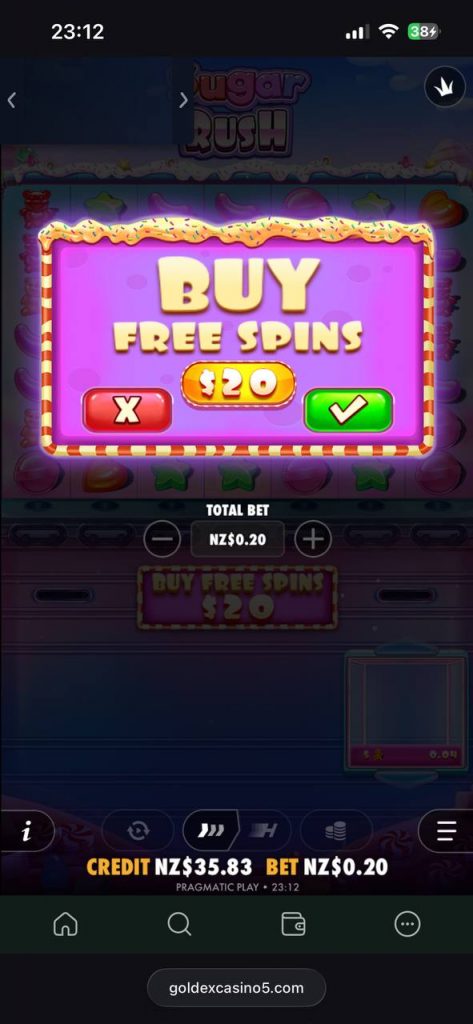 buy free spins at sugar rush