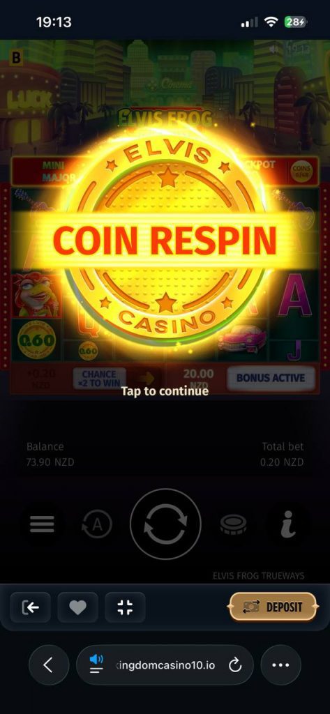 coin respin feature activated