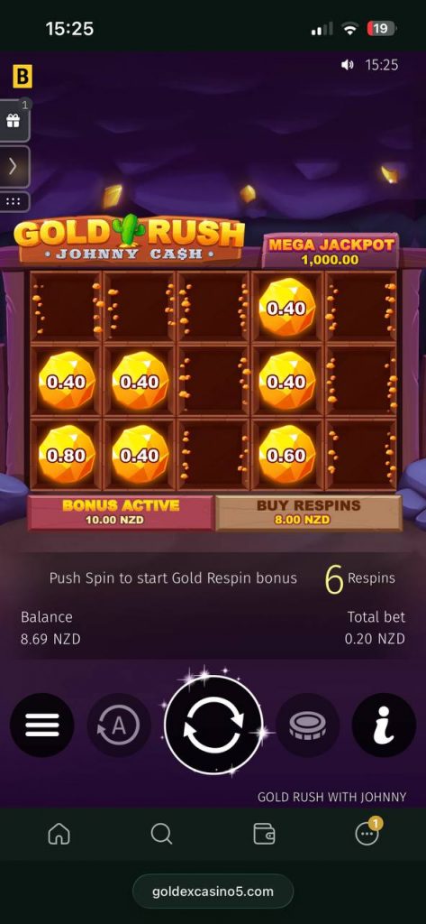 gold rush gold respin